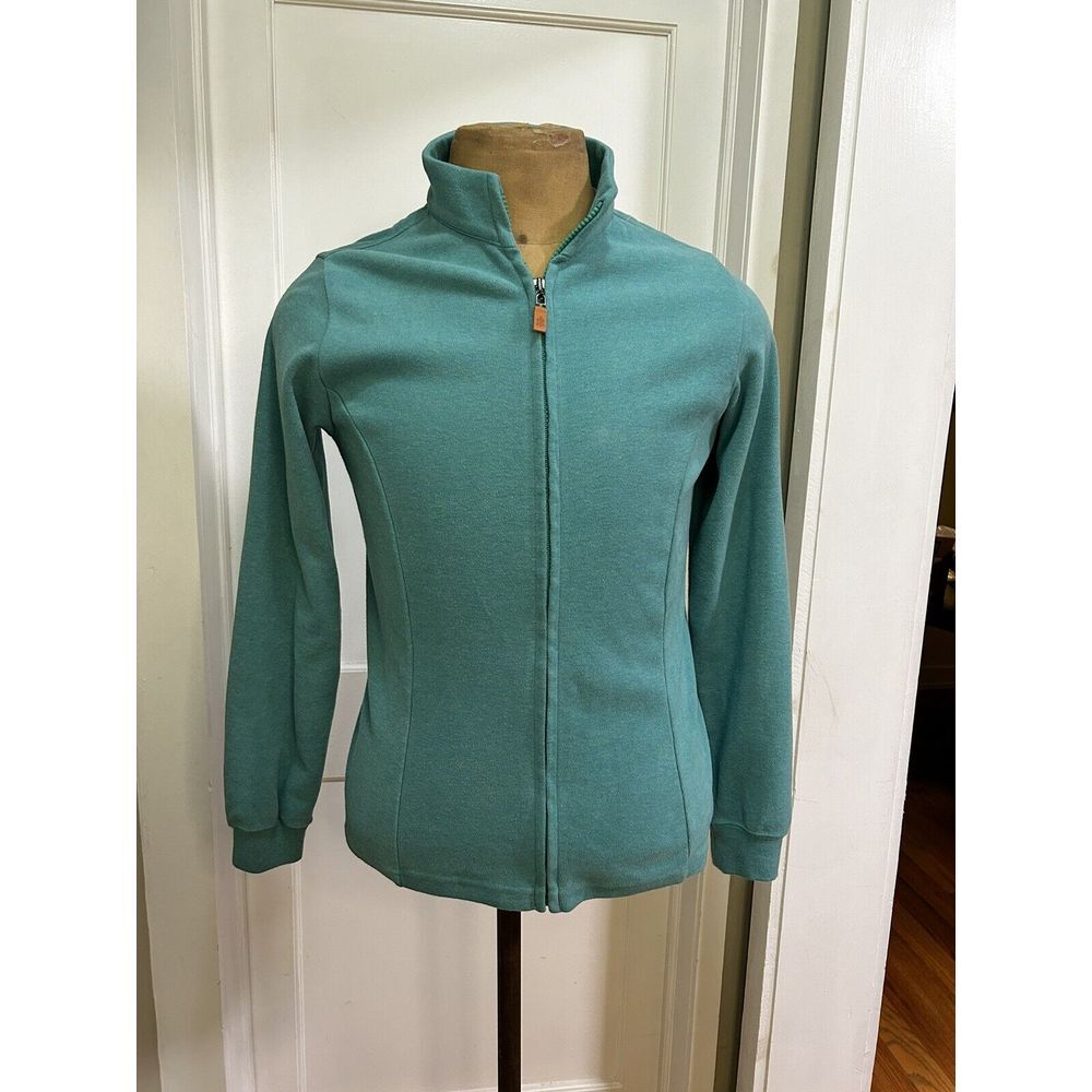 Turtleson Womens Golf Zip Up Size Medium Teal Long Sleeve‎ Cullasaja  Logo